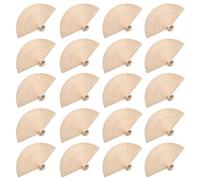 Wilitto Éventail portable en bois pour femme - Éventail pliable en bois portable pour l'été - Pour mariage, danse, spectacle, fête, costume - Accessoires B - 1 pièce