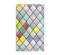 Wilitto Film teinté pour fenêtre - Film pour vitrail Arc-en-Ciel - Autocollants colorés en Treillis - Vinyle Statique Non adhésif - Anti UV - 45 x 200 cm 45 cm