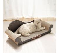 Wilitto Grattoir pour chat de qualité supérieure - Grand griffoir pour chat - En carton - Noir