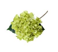 Wilitto Hortensia artificiel avec feuilles vertes - Décoration réaliste - Pour mariage, maison, bureau, centre de table, arrangement floral - Vert