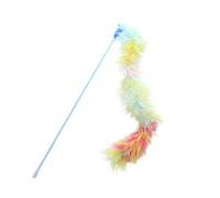 Wilitto Jouet pour chat avec plumes colorées, accessoire de confort émotionnel et interactif pour chat