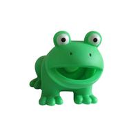 Wilitto Jouet sonore pour chien grenouille de dessin animé jouet pour chien jouet interactif à mâcher pour chien avec effet sonore en forme de grenouille de dessin animé jouet de nettoyage des dents