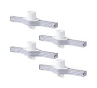Wilitto Lot de 4 clips d'étanchéité pour sac alimentaire avec bec verseur, clips alimentaires, bouchon à vis étanche, clip d'étanchéité pour sac de lait, poudre de sel, pinces réutilisables pour