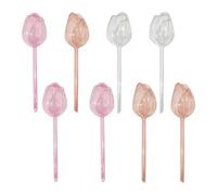 Wilitto Lot de 8 globes d'arrosage automatique en verre pour plantes en pot, appareils d'arrosage automatique pour plantes d'intérieur et d'extérieur Couleur aléatoire
