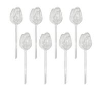 Wilitto Lot de 8 globes d'arrosage automatique en verre pour plantes en pot, dispositifs d'arrosage automatique pour plantes d'intérieur, plantes d'intérieur et d'extérieur, transparent