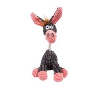 Wilitto Petsboro Bite Buddy Jouet couineur en peluche pour chien de petite et moyenne taille Gris