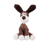 Wilitto Petsboro Bite Buddy Jouet couineur en peluche pour chien de petite et moyenne taille Marron