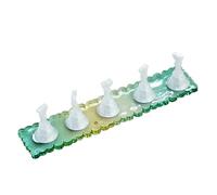 Wilitto Présentoir magnétique pour ongles avec support professionnel pour manucure, faux ongles, réutilisable, durable pour la pratique artistique, vert B