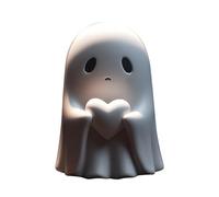 Wilitto Statue de fantôme doigt d'honneur - Figurine d'Halloween effrayante - Décoration de table - Décoration amusante d'Halloween - Fantômes blancs - Décoration d'intérieur - Cadeaux B