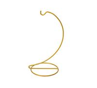 Wilitto Support de boule en verre à suspendre pour plantes, support d'ornement pour boules, support en fer pour terrarium, mariage, maison, bureau, jardin, doré