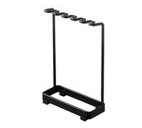 Wilitto Support de brosse à dents de comptoir en métal - Organiseur de salle de bain multifonction - Support de brosse à dents sur pied - Noir