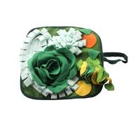 Wilitto Tapis de reniflage interactif pour Animaux de Compagnie, Lapins, Tapis de Puzzle Alimentaire, Alimentation Lente, Petite activité d'enrichissement, cochons d'Inde, Chiens à renifler Vert