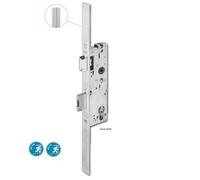 WILKA Serrure anti-panique RR 6667 Reno Fkt. E - Serrure de porte à cadre tubulaire à un battant - Mandrin de 30 mm - DIN réglable - En acier inoxydable - Certifié VdS
