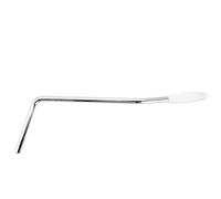 Wilkinson 5mm Tige de Vibrato à Enfoncer Bras Tremolo Arm pour Chevalet Tremolo Korea Wilkinson WVC/WV2/WV6, Chrome Embout Blanc