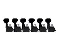 Wilkinson 6 en Ligne E-Z-LOK Bouton Mini Ovale Mécaniques pour Fender Strat/Tele Guitare électrique, Noir