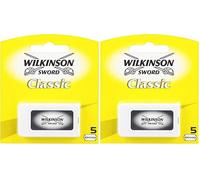 Wilkinson 7000112e - Lames de rasoir à double tranchant, 5 unités (Lot de 2)