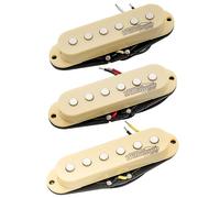 Wilkinson High Output Céramique Micros Simple Bobinage Pickups Set pour Guitare électrique Style Strat, Crème