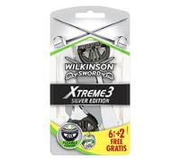 Wilkinson Lot de 6 rasoirs jetables Sword Xtreme 3 Silver Edition, + 2 gratuits