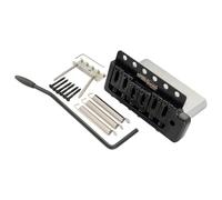 Wilkinson M Series 52,5 mm ST Chevalet Tremolo 6 Vis Tige de Vibrato à Enfoncer pour Guitare électrique American Vintage Narrow Spacing Strat, Noir