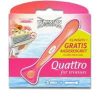 Wilkinson Quattro For Women 3 Lames+Manche Papaya&pearl Complex