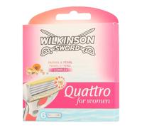 Wilkinson Quattro pour femmes - lames Papaya & Pearl Complex 6 pièces