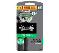 Wilkinson Rasoir Jetable Flexible Xtreme 3 Black Edition Comfort - Le lot de 6 rasoirs