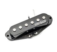Wilkinson Série M High Output Alnico 5 Strat Micro Simple Bobinage Chevalet Pickup pour Guitare électrique Stratocaster, Noir