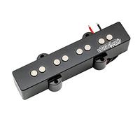Wilkinson Série M WOJB Variable Céramique Micro J Bass Chevalet Pickup Noir | pour Basse électrique Jazz Bass 4 Cordes