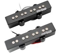 Wilkinson Série M WOJB Variable Gauss Alnico 5 Set Micros Jazz Bass Chevalet Pickups Ton Vintage pour Basse électrique 4 Cordes style JB, Noir