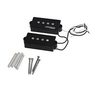 Wilkinson Série M WOPB Variable Alnico 5 Set Micros P Bass Pickups Noir | Ton Vintage, pour Basse électrique 4 Cordes style Precision Bass