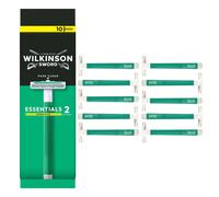 WILKINSON SWORD Essentials 2 Sensitive - Rasoirs Jetables Pour Homme - Lot de 10