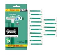 Wilkinson Sword Extra Essential 2 Sensitive Rasoirs Jetables pour Hommes X 10+5