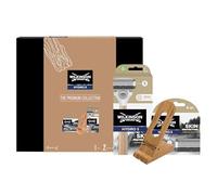 Wilkinson Sword Hydro 5 - Coffret Cadeau Pour Hommes The Premium Collection - 4 recharges de Lames Hydro 5 Protection Premium Edition - Support de Rasoir en Bois