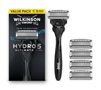 Wilkinson Sword Hydro 5 Ultimate 1 manche de rasoir pour homme, 5 recharges