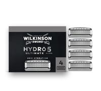 Wilkinson Sword Hydro 5 Ultimate, lames de rasoir pour homme, pack de recharges de lames, acide hyaluronique, revêtues de carbone, 4 recharges