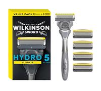 Wilkinson Sword Rasoir Hydro 5 Ultimate – Antichoc, gel hydratant – 1 manche + 5 recharges