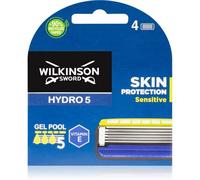 Wilkinson Sword Hydro 5 - Rasoir Sensitive pour Homme - Lames - Aloe Vera pour réduire les irritations - Gel hydratant & lame de précision - Pack de 4 recharges de lames de rasoir