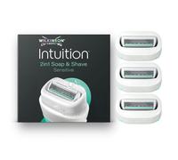Wilkinson Sword Intuition 2-en-1 - Savon & Rasoir Sensitive Femme - 3 Recharges