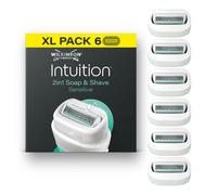 WILKINSON SWORD Intuition 2in1 - Savon & Rasoir Sensitive Femme - 6 Recharges