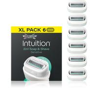 Wilkinson Sword Intuition 2in1 Soap & Shave Sensitive lames de rechange 6 pcs