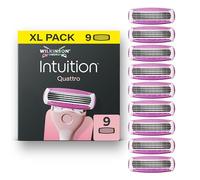 Wilkinson Sword Intuition Quattro, 9 recharges de lames pour femme, pack XL