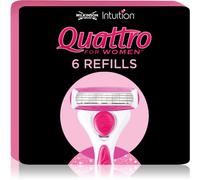 Wilkinson Sword Intuition Quattro for Women tête de rechange 6 pcs