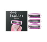 WILKINSON SWORD Intuition Quattro - Lames de Rasoir Pour Femme - 3 Recharges