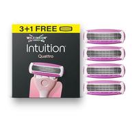 Wilkinson Sword Intuition Quattro, lames de rasoir pour femme, 3 recharges de lames plus une offerte