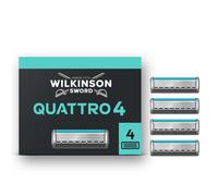 Wilkinson Sword Quattro Titanium Sensitive Lames de Rasoir pour Homme, Standard, 4 Unité (Lot de 1)