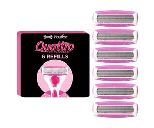Wilkinson Sword lames de rasoir Wilkinson Sword Quattro pour Femmes - Pack de 6