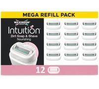 WILKINSON SWORD - Lames Intuition Ultra Moisture pour femme | Pas besoin de gel de rasage | Lot de 12 recharges de lames de rasoir
