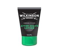Wilkinson Sword Lotion après-rasage pour peaux sensibles, idéale pour les trousses de toilette des hommes, Cadeaux pratiques, Lotion pour peaux sensibles, 100 ml
