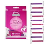 Wilkinson Sword - MyIntuition Essentials Extra 2 - Rasoir jetable - Rasoir à 2 lames pour femme - Striascia Lubrifiant avec Aloe Vera - Lot de 10