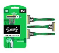 Wilkinson Sword Quattro Essential 4 Sensitive Precision rasoirs jetables 3 pcs